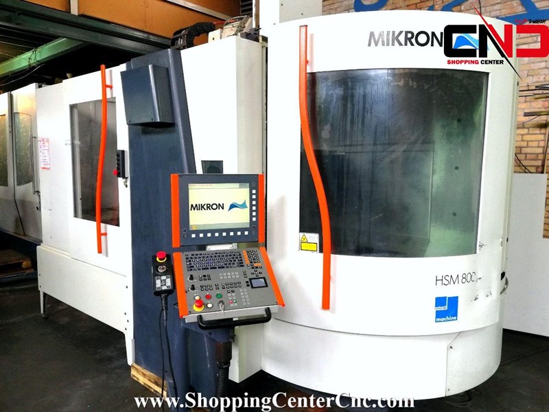 فرز سی ان سی چهار محور چهار پالت MIKRON HSM 800 ساخت سوئیس